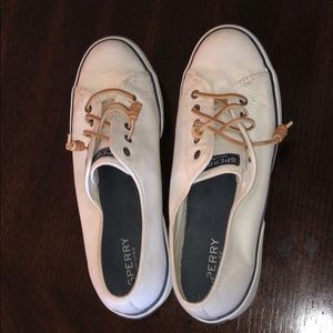 sperry brand boat sneakers.